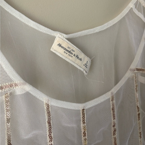 Abercrombie & Fitch Mesh Sequin Flowy Tank - Picture 5 of 9